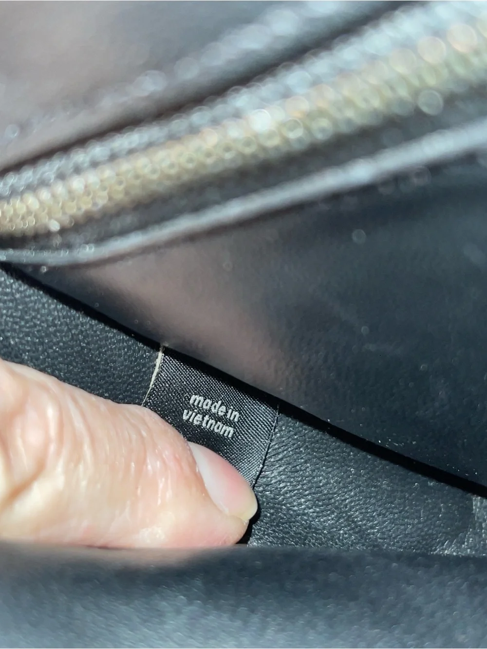 Coach Black Leather Crossbody Bag with Chain Strap